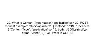 AJAX Interview Questions and Answers (Beginner to Advanced)
