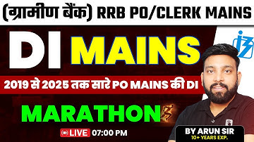 IBPS RRB PO Mains Quant 2025 | RRB PO Mains Complete Quant DI Marathon Class | PYQs DI Questions 📊