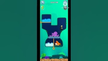 Fish love game pull the pin level 145 | Rescue fish game#Short#Shorts#viral#Trending#gaming#rescue