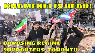 Iran Regime Supporters vs. Counter-Protesters And Free Cuba Rally | Toronto