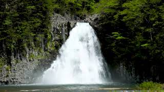 A Powerful Waterfall of Mt. Chokai. 4k ultra hd Waterfall Video. 10 hours to Relax/ Meditate/ Sleep.