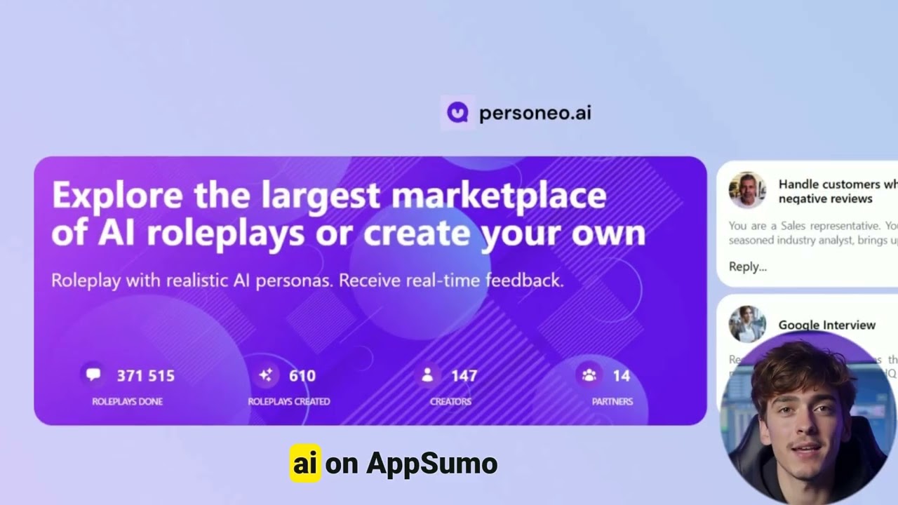 personeo.ai Lifetime Deals $69 | AI-powered roleplays for building r| personeo.ai  Review