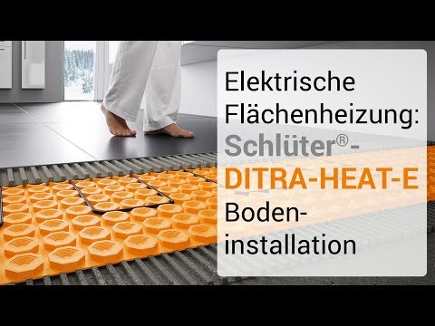 Elektrische Flächenheizung: Schlüter-DITRA-HEAT-E Bodeninstallation