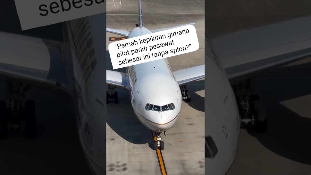 “Begini Cara Pilot Parkir Pesawat yang Jarang Orang Tahu!”#AviationFacts #PesawatTerbang #Pilot