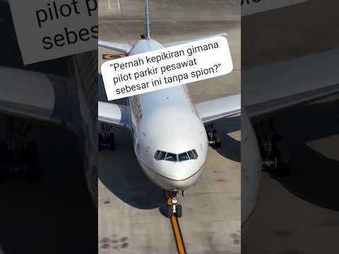 “Begini Cara Pilot Parkir Pesawat yang Jarang Orang Tahu!”#AviationFacts #PesawatTerbang #Pilot