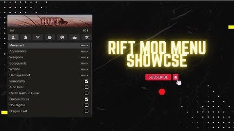 Rift Mod menu Showcase fo Red Dead Redemtion 2 Update 4.4