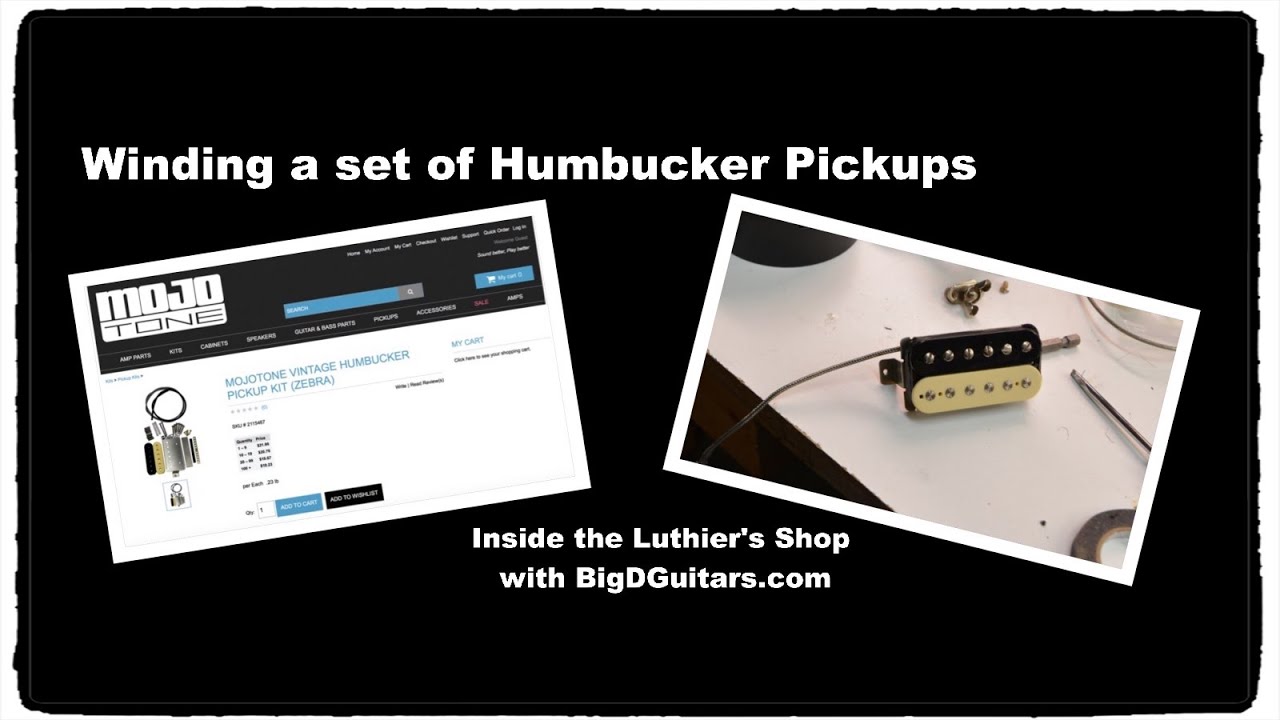 Winding a set of PAF humbuckers pickups for my Les Paul guitar restore