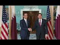 Secretary Rubio with Qatari Prime Minister and Foreign Minister Mohammed bin Abdulrahman Al Thani