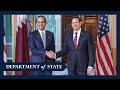 Secretary Rubio with Qatari Prime Minister and Foreign Minister Mohammed bin Abdulrahman Al Thani