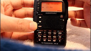 Yaesu VX-8DR:  Setting Repeater PL Tones