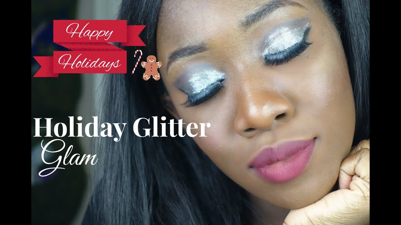 Holiday Glitter Glam Makeup Tutorial| The Beauty Wand by Kay - YouTube