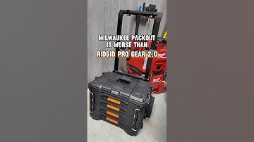 Ridgid Pro Gear 2.0 is better than Milwaukee Packout