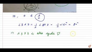 In the given figure, ABCD is a cyclic quadrilateral; O is the centre of the circle.If `/_BOD=1...