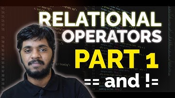 Relational Operators : Part 1 - What are Equal to and Not Equal to Operators ? #cprogramming