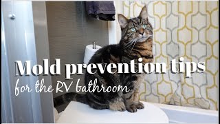 RV shower routine for bathroom mold prevention #fulltimerv #tips #atctoyhauler