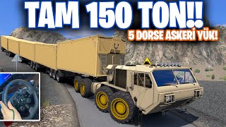 ASKERİ TIR ÖLÜM YOLLARINDA TAM 150 TON 5 DORSE MÜHİMMAT ÇEKİYORUZ  🚀 Ets 2 Mod | Logitech G29 screenshot 4