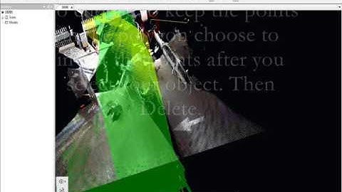 FARO SCENE 6 Deleting Point Cloud Points