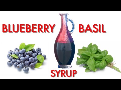 How To Make Blueberry Basil Syrup | Drinks Made Easy