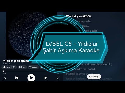 LVBEL C5 - Yıldızlar Şahit Aşkıma Karaoke "Zeynep" 