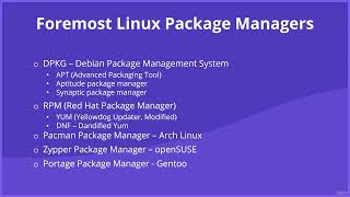 Foremost Linux Package Managers