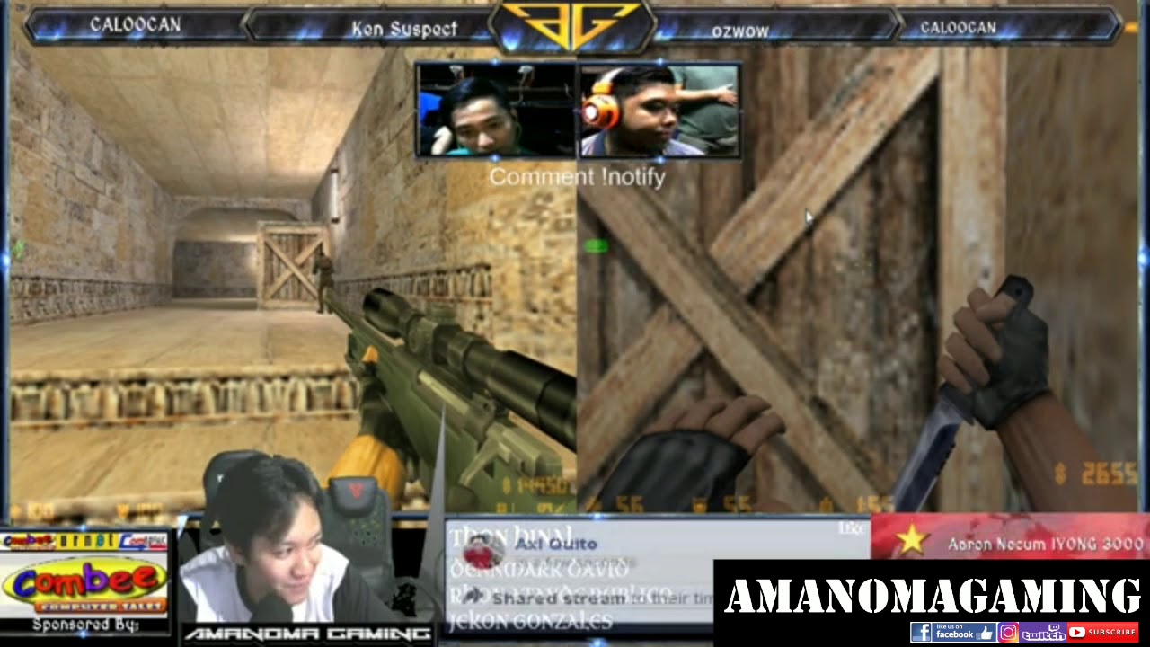 KEN SUSPECT vs OZWOW Bracket A Counter Strike 1.3 Tournament