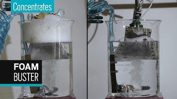 Designer surface knocks down pesky foam