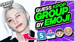 ⭐️ GUESS THE KPOP GROUP BY EMOJI | KPOP QUIZ - FUN KPOP GAMES 2026 screenshot 1