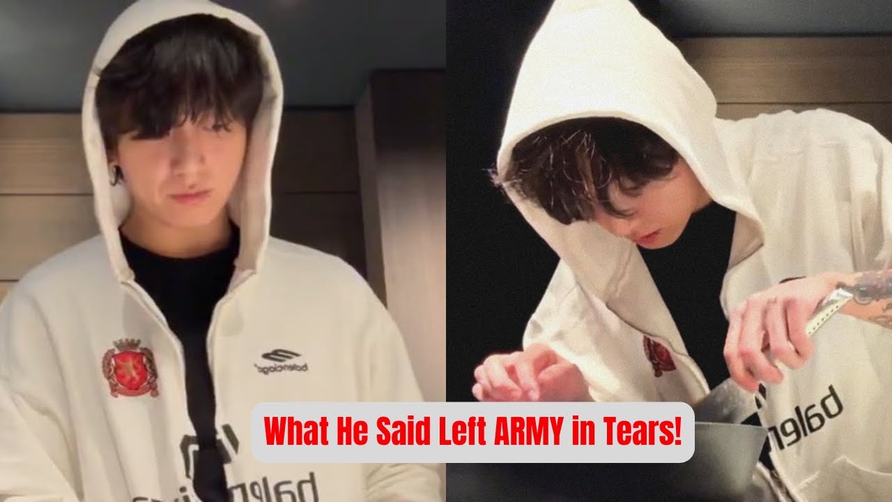 Jungkook Cooking Live on Weverse… But What He Said Left ARMY in Tears!