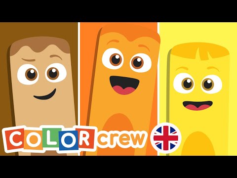 Toddler Learning Video | Color Crew - All Colours | @BabyFirst Learn Colors, ABCs, Rhymes & More ​