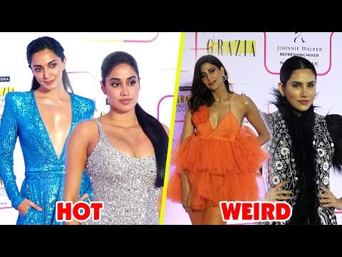 Hot Or Weird? Grazia Millennial Awards 2022 Red Carpet | Janhvi, Kiara, Taapsee,