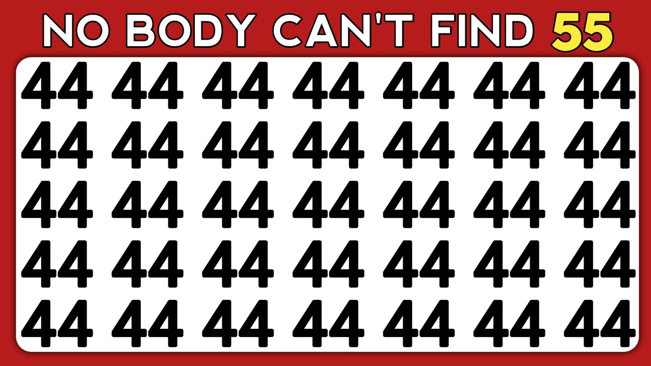 Find the Odd One Out - Can You Spot the Different Number and Letter ...