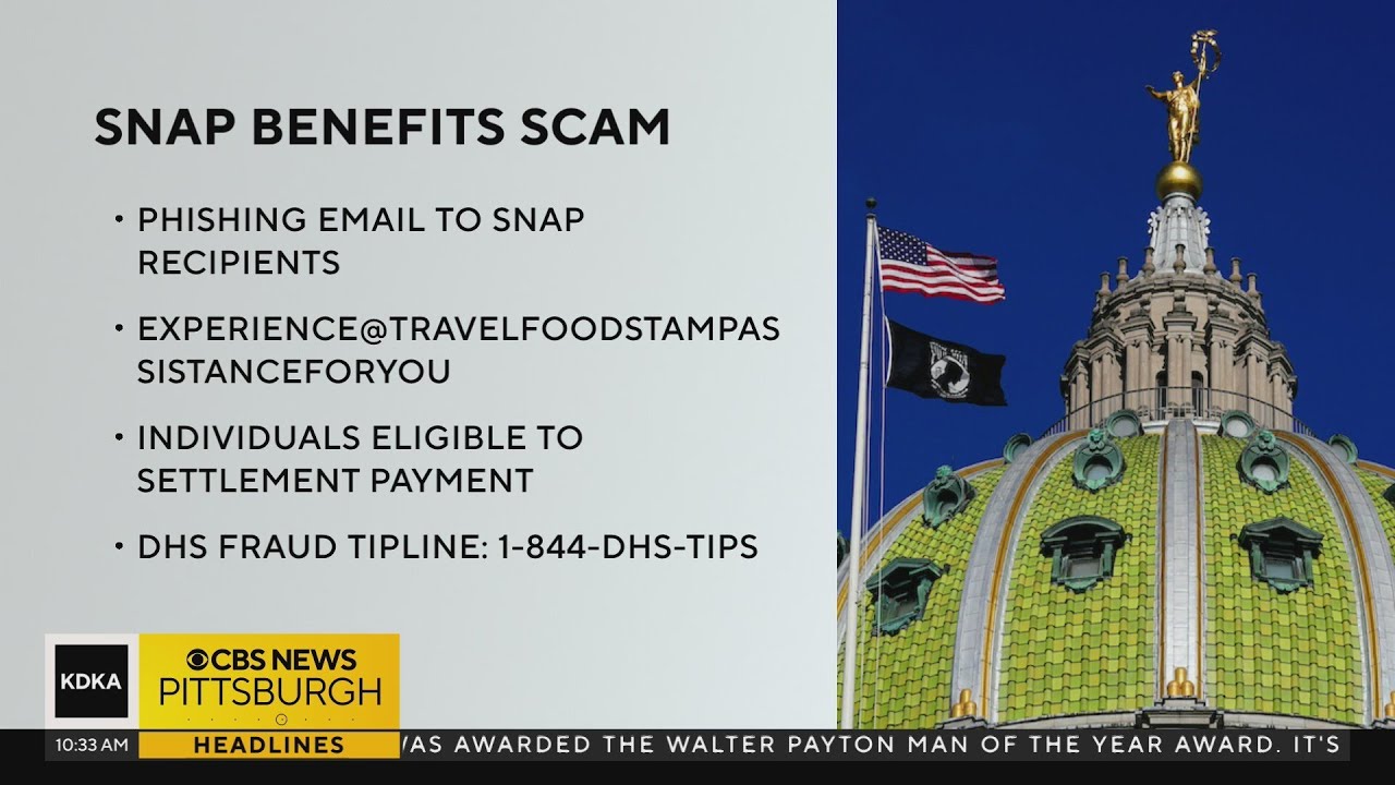 Pa. warning residents over SNAP benefits scam
