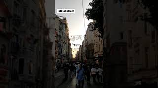 istambul istklal street . شارع الاستقلال في اسطنبول تركيا #shorts