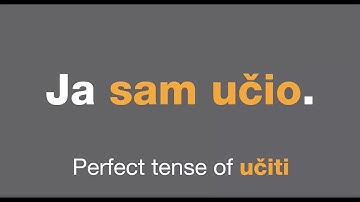 Learn Croatian - Past tense