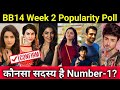 Bigg Boss 14: Week 2 Popularity Poll | कौन है Number 1 और कौन है सबसे नीचे?