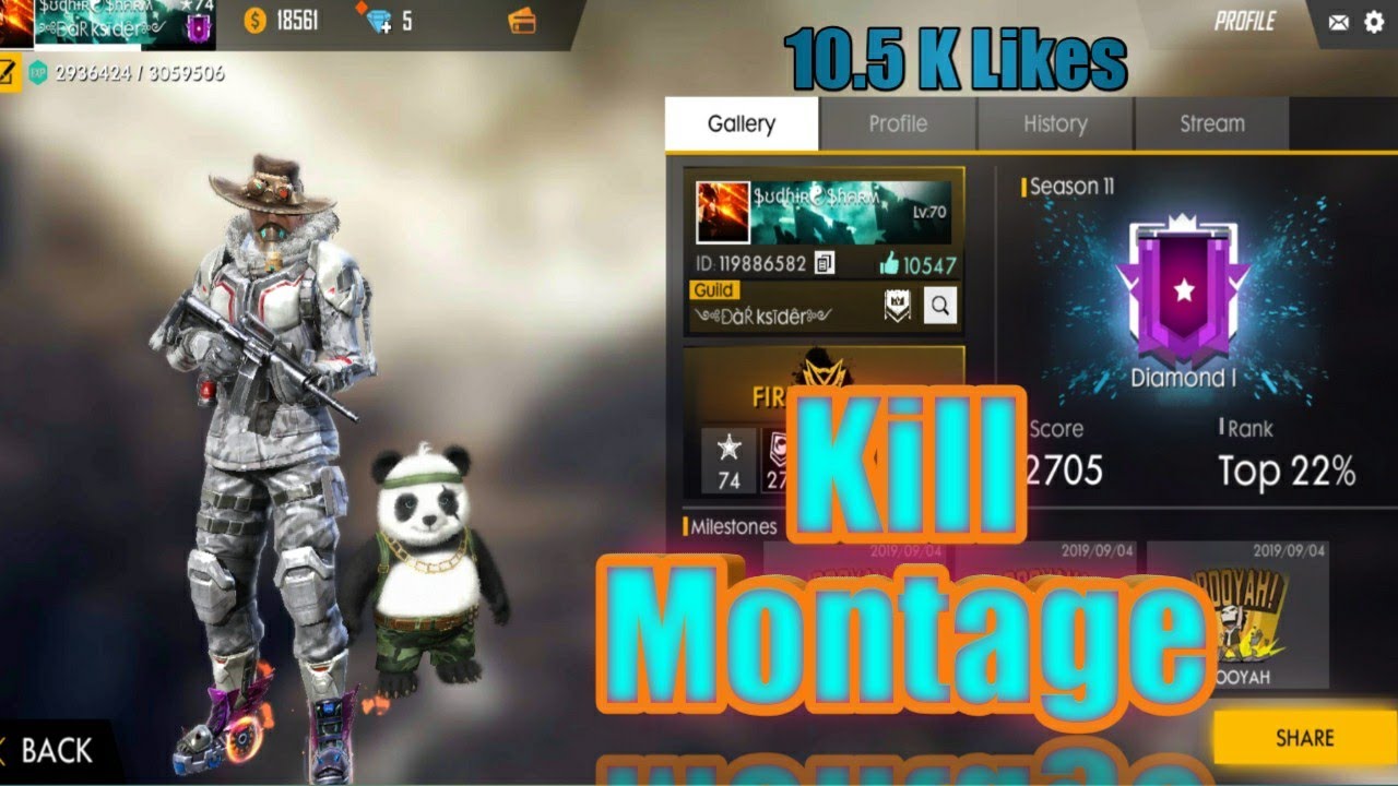 Top Global player sk sabir Kill Montage