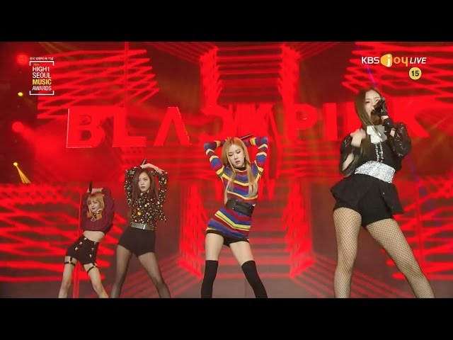 BLACKPINK - ‘불장난 (PLAYING WITH FIRE)’ + ‘붐바야 (BOOMBAYAH)’  in 2017 Seoul Music Awards class=