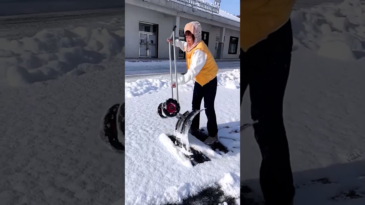 Safe snow removing process