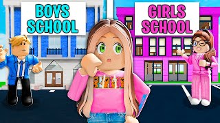 GIRLS ONLY School Vs BOYS ONLY School! (Roblox)