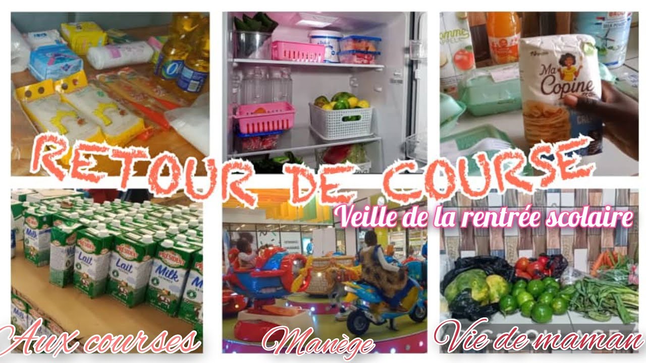 🛒RETOUR DE COURSE POUR LES IDÉES DE GOUTERS 🍱 DES ENFANTS/MANÈGE /ORGANISATION /VIE DE MAMAN/ASTUCES