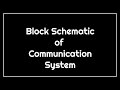 Block Schematic of Communication System