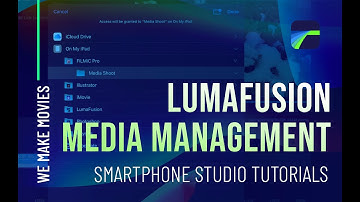 LumaFusion - Media management, Filmic Pro to LumaFusion workflow, and LumaFusion library linking
