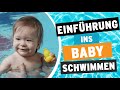 Babyschwimmen Erste Schritte Übung 1