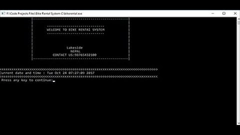 BIKE RENTAL MANAGEMENT SYSTEM IN C PROGRAMMING WITH SOURCE CODE