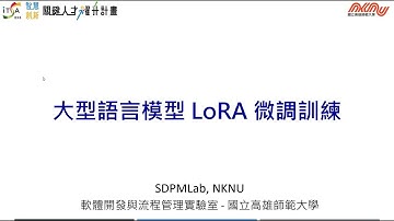 大語言模型 LoRA 微調訓練 - 1