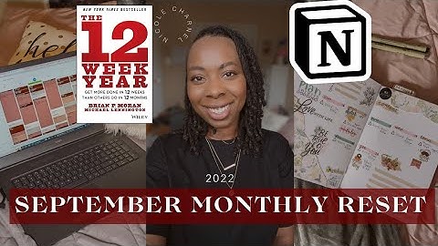 September Monthly Reset 2022 | Review, Budget, Goal Setting, Using Notion | My FIRST 12-Week Year