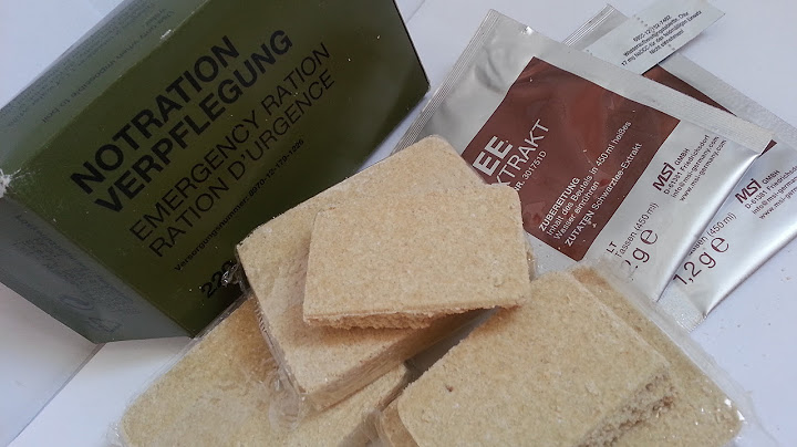 German Army Emergency Food Ration