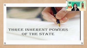 Teaching Demo (Three Inherent Powers of Government)