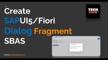 SAPUI5  Dialog Fragments - Standard CSS #fragment #sapui5  #sapfiori #sap #sbas #sapfragment  #sapi