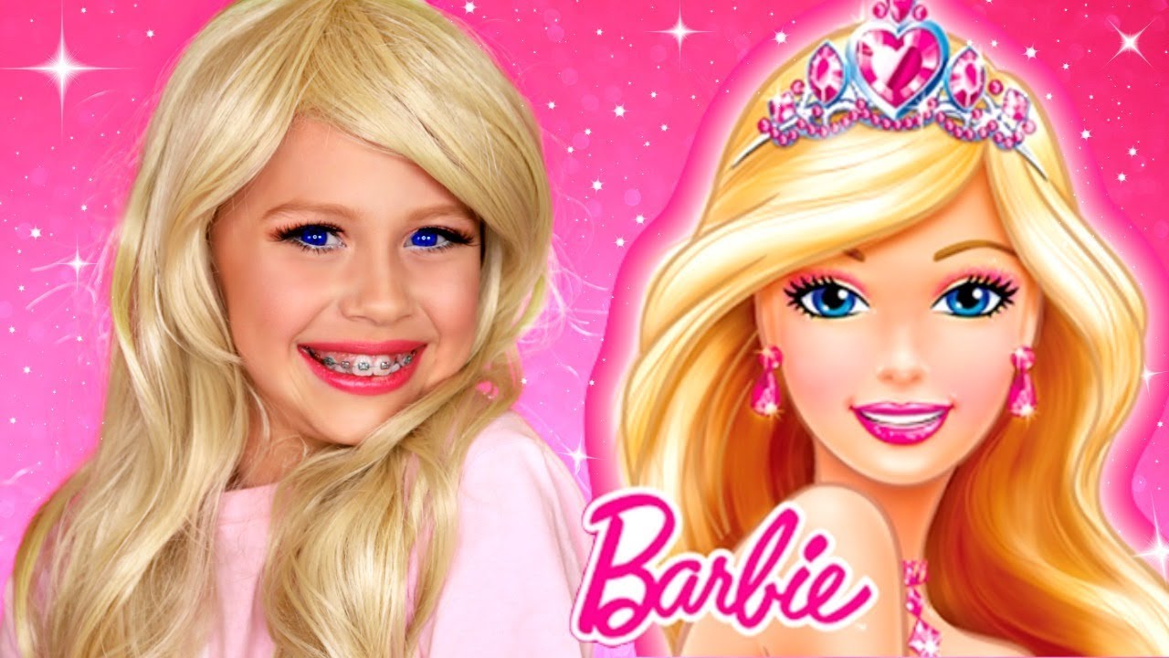 Barbie Makeup And Costume Transformation Tutorial Youtube